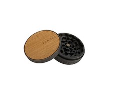 3 Pc. Vessel Mill Magnetic Premium Herb Spice Grinder - Gunmetal  Light Wood
