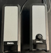 Dell A225 USB Powered Computer Desktop Speakers 3.5mm Jack Tested Working