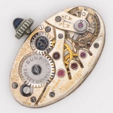 Vintage Koffman Sunrite 25.4 x 15.2 x 4.9 mm Ref. M6A 17j Wristwatch Movement