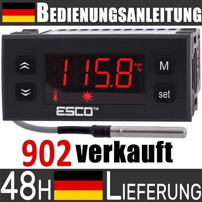 TEMPERATURREGLER THERMOSTAT TEMPERATURSCHALTER wasserdicht Fernfühler Dose Alarm