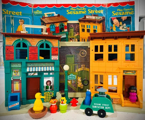 1972 Vintage Fisher-Price #938 Seasame Street (full set)