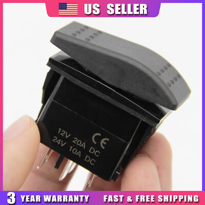 0D4767 New 6-Pin Rocker Switch DPDT ON-OFF-(ON) FITS Generac Generator USA STOCK