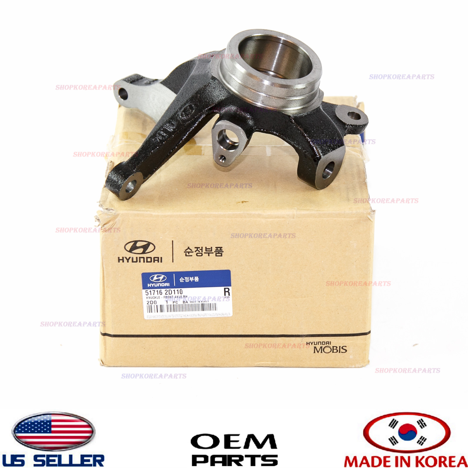 Hyundai OEM 0106 Elantra Frontsteering Knuckle Spindle 517162D110 for