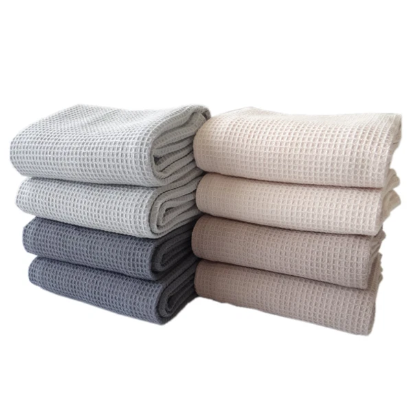 4PK/8PK 100% Cotton Tea Towel Thick Kitchen Linen Dish Cloth Waffle Pattern