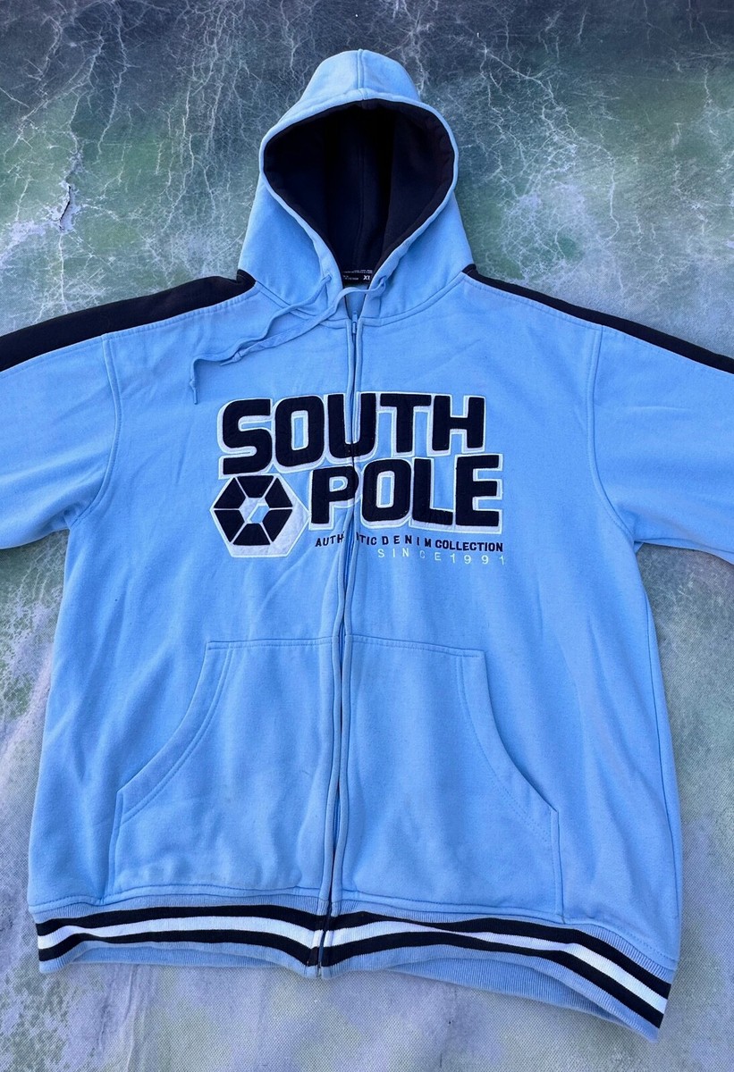 Vintage South Pole Men's Full Zip Hoodie Size XL. | eBay