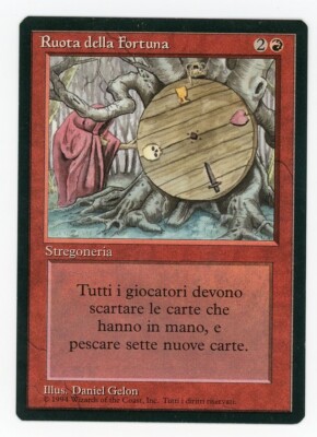 Magic the Gathering MTG Wheel of Fortune (Italian) Revised FBB MTG
