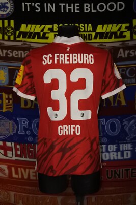 5/5 Freiburg adults M #32 Grifo 2021 cup MINT football shirt