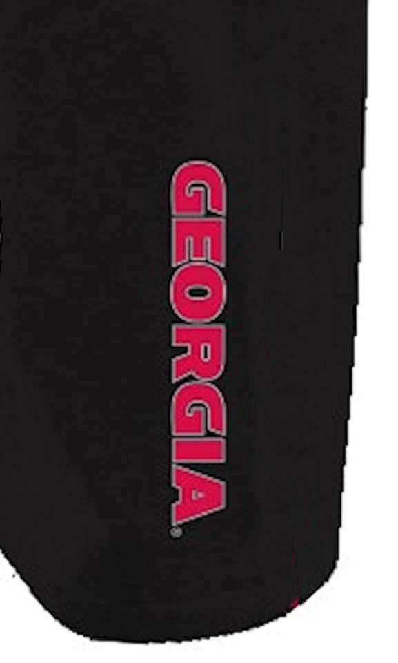 Georgia Bulldogs Black Status Polyester Fleece Open Bottom Athletic Pants - Image 4 of 4