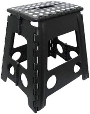 Image of B4E Super Strong Plastic Small 9 Inch and Large 15 Inch Folding Step Stool