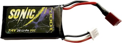 1:16 Scale RC Cars Replacement Parts for Sonic Truck - 1000 mAh 7.4V 2S 20C Lipo