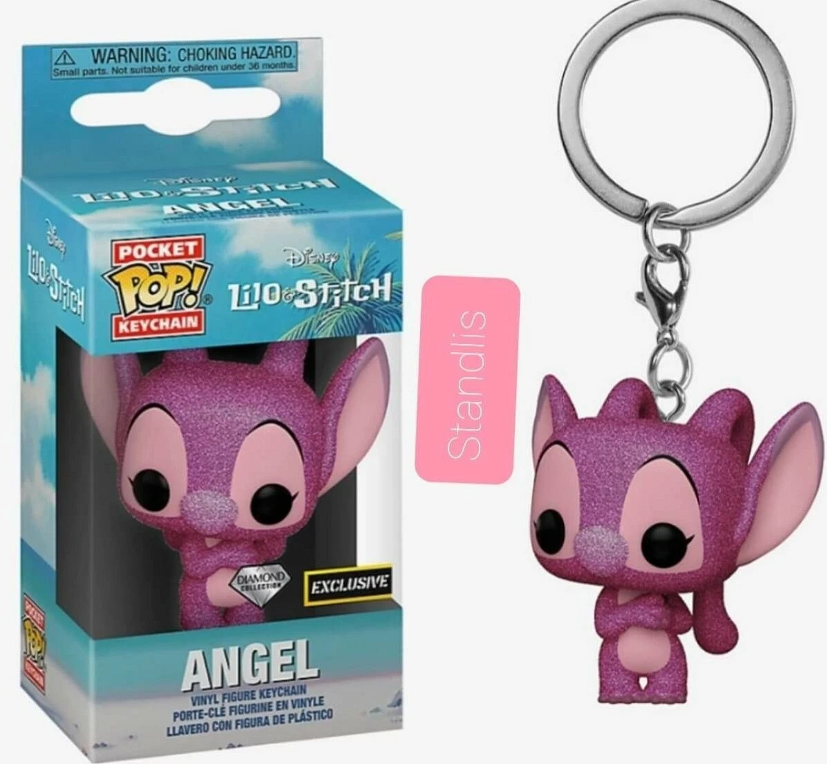 Funko Pocket POP! Keychain Lilo & Stitch Angel [Diamond] Exclusive