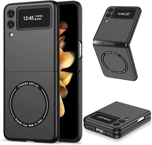 For Samsung Galaxy Z Flip3 Magnetic Armor Stand Ring Back Case Cover Magsafe - Picture 8 of 11
