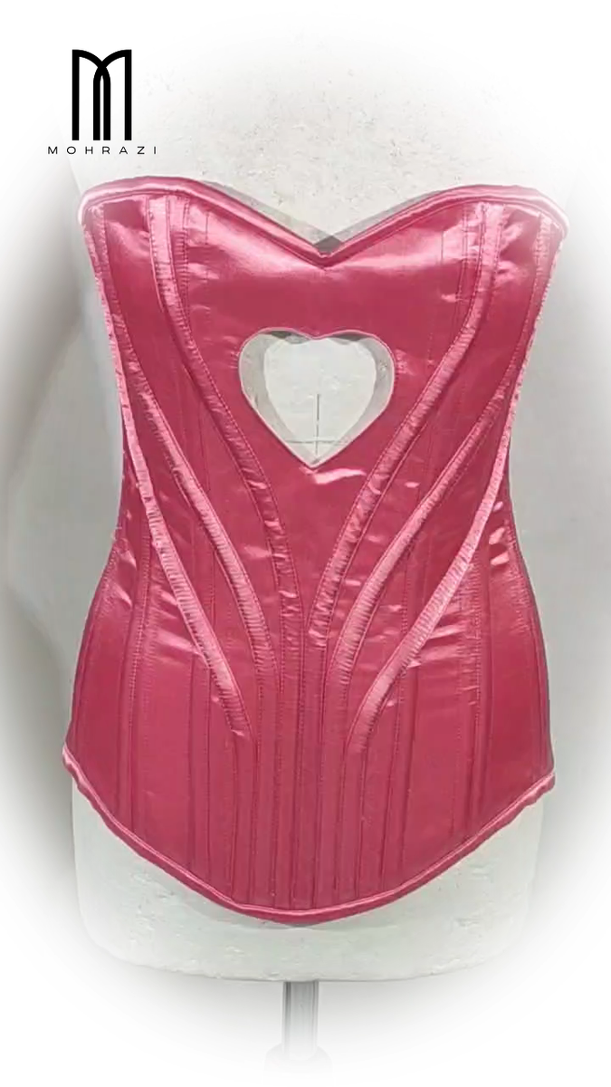 Valentines dateHeart cutout Overbust Corset top lingerie and Valentines dateHeart cutout Overbust Corset top lingerie and