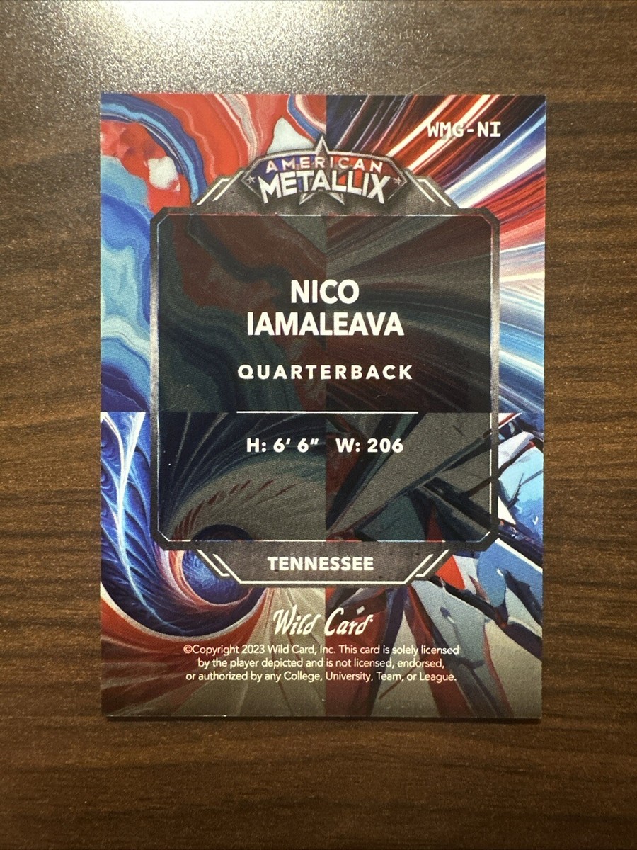Nico IAMALEAVA 2024 Wild Card /10 SP RC AMERICAN Metallix
