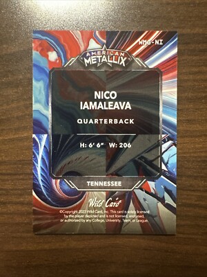 Nico IAMALEAVA 2024 Wild Card /10 SP RC AMERICAN Metallix