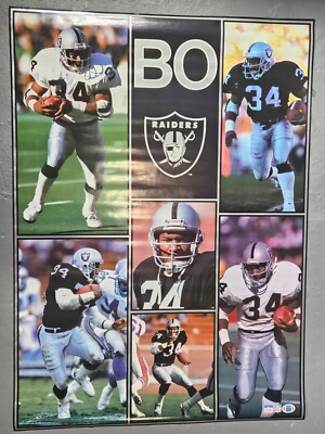 Bo Jackson 1990 NOS SEALED VINTAGE LA Raiders Starline 42x58