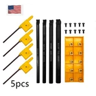 4pcs CNC Lathe Turning Tool Holder Boring Bar CCMT060204 Carbide Inserts Set