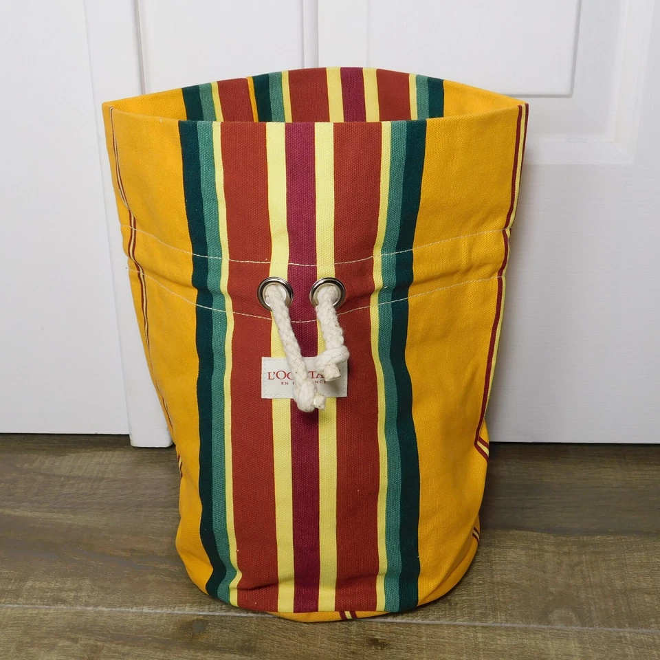 Nuevo bolso de cosméticos vintage L'Occitane En Provence Francia de lona con cordón Foto 2 de 4