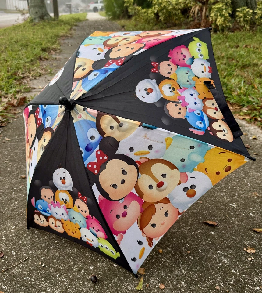 Paraguas de personajes para niños Disney Tsum Tsum - Mickey, Minnie, Pooh, Stitch y más Foto 2 de 4