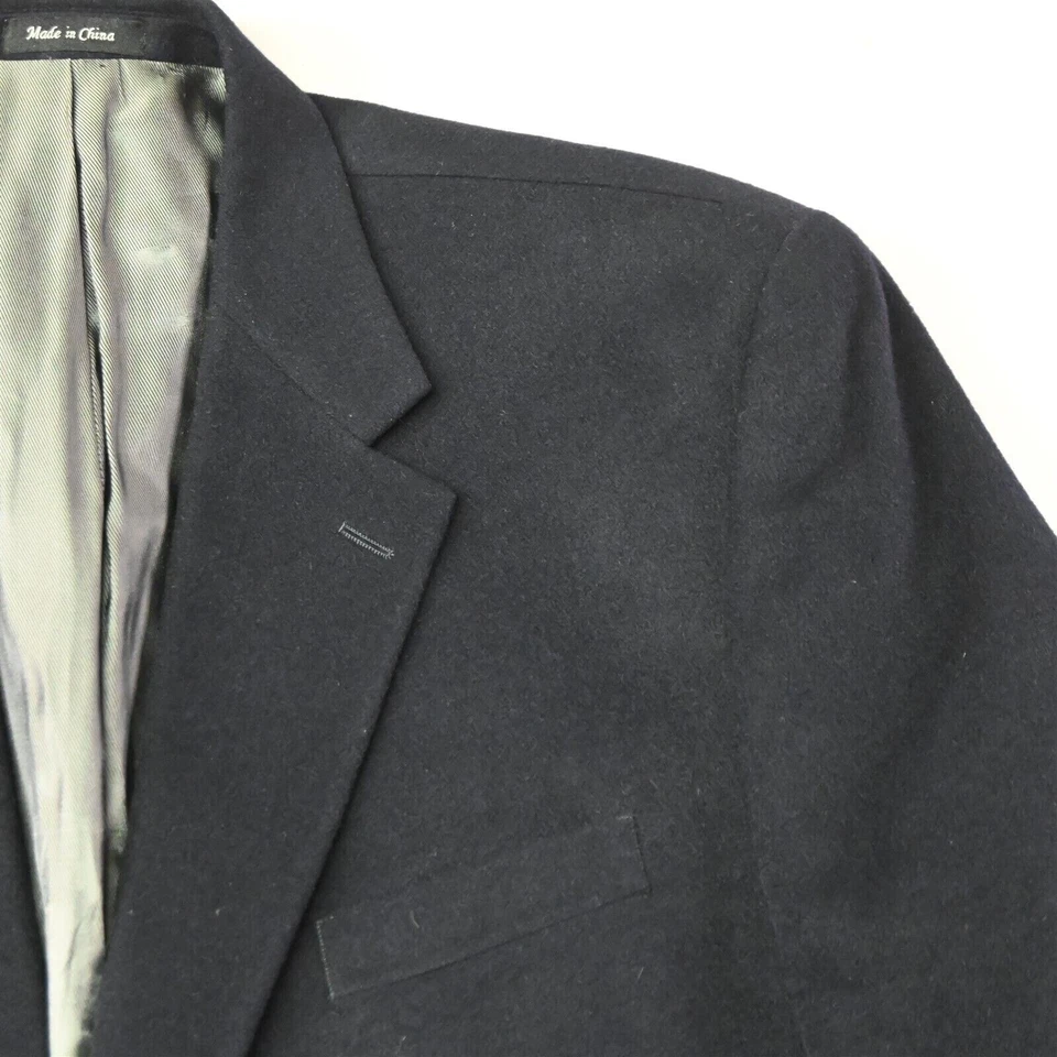 Chaps Ralph Lauren 48L Wool Silk Cashmere Flannel Mens Blazer Sport Coat Jacket - Image 2 of 4