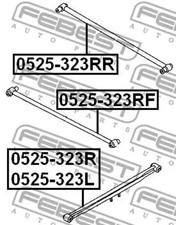 Querlenker Hinterachse links 0525-323L FEBEST für MAZDA 323 F VI 323 S VI
