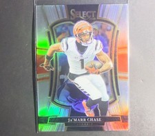 2025 NFL Panini Select Ja'Marr Chase Silver Prizm Premier Level #157 Bengals