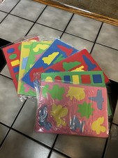 Assorted Foam Shapes - Garden, Transportation And Geometric Shapes