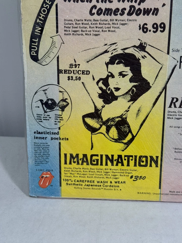 Rolling Stones Some Girls NEW,SEALED original Cover W/ Hype Banned Vinyl Record - Image 4 of 4