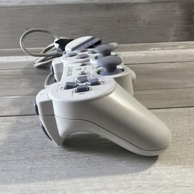 Sony PSOne PS1 SCPH-110 Controller OEM Genuine White Analog Wired Cleaned