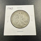 1943 Liberty Walking Half Dollar 50c - .9 / Original / Nice Coin! - No Reserve!