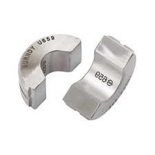 Burndy U654 Radial Butting Twin Die, Stainless Steel