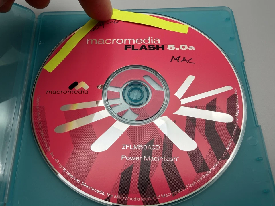 Vintage 2001 Macromedia Flash 5.0a Software CD-ROM Power Macintosh Mac - Image 4 of 4
