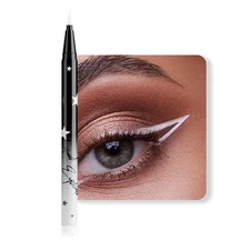 evpct White Matte Liquid Eyeliner Waterproof Smudge Proof, White Eye Liner Li...
