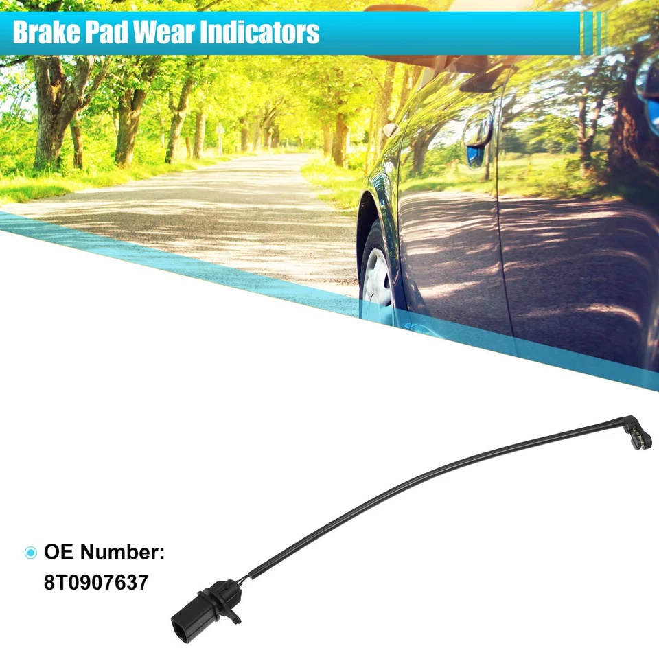 Sensor de desgaste de pastillas de freno de disco delanteras de coche 8T0907637 4 piezas para Audi A4 A5 A6 A7 S4 Foto 2 de 4
