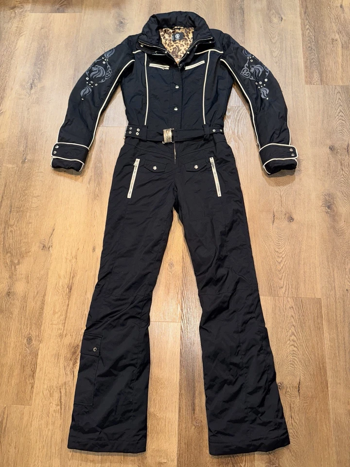 Traje de esquí Bogner para mujer Traje de nieve de una pieza Babero de nieve León Mono de colección 6 largo alto Foto 3 de 4