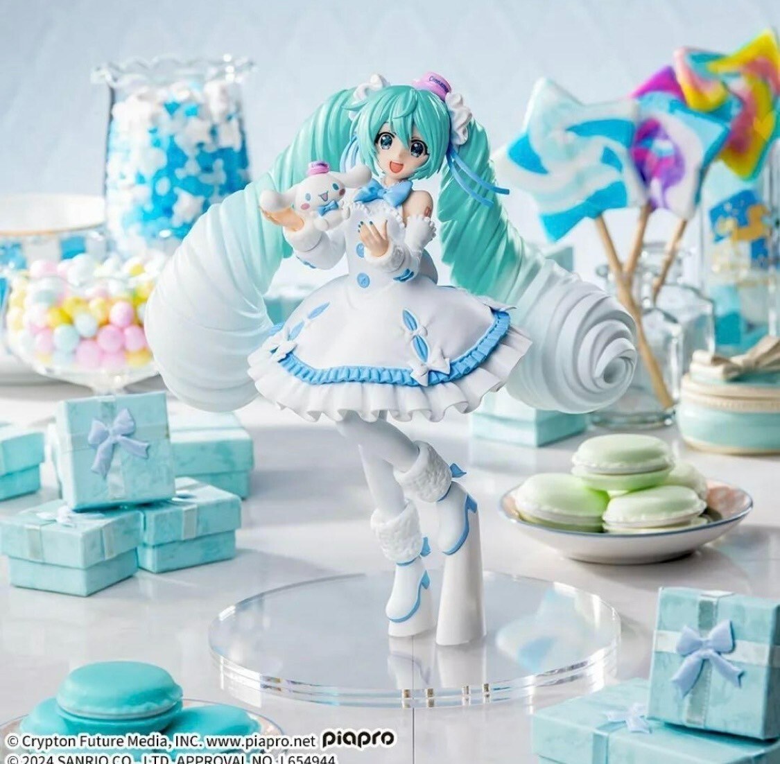 Figura Vestido Blanco Hatsune Miku Series Luminasta Hatsune Miku x Cinnamoroll