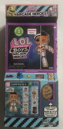 New MGA LOL Surprise! Boys Arcade Heroes Series 2 Figure Set *NIB* 15 Surprises!