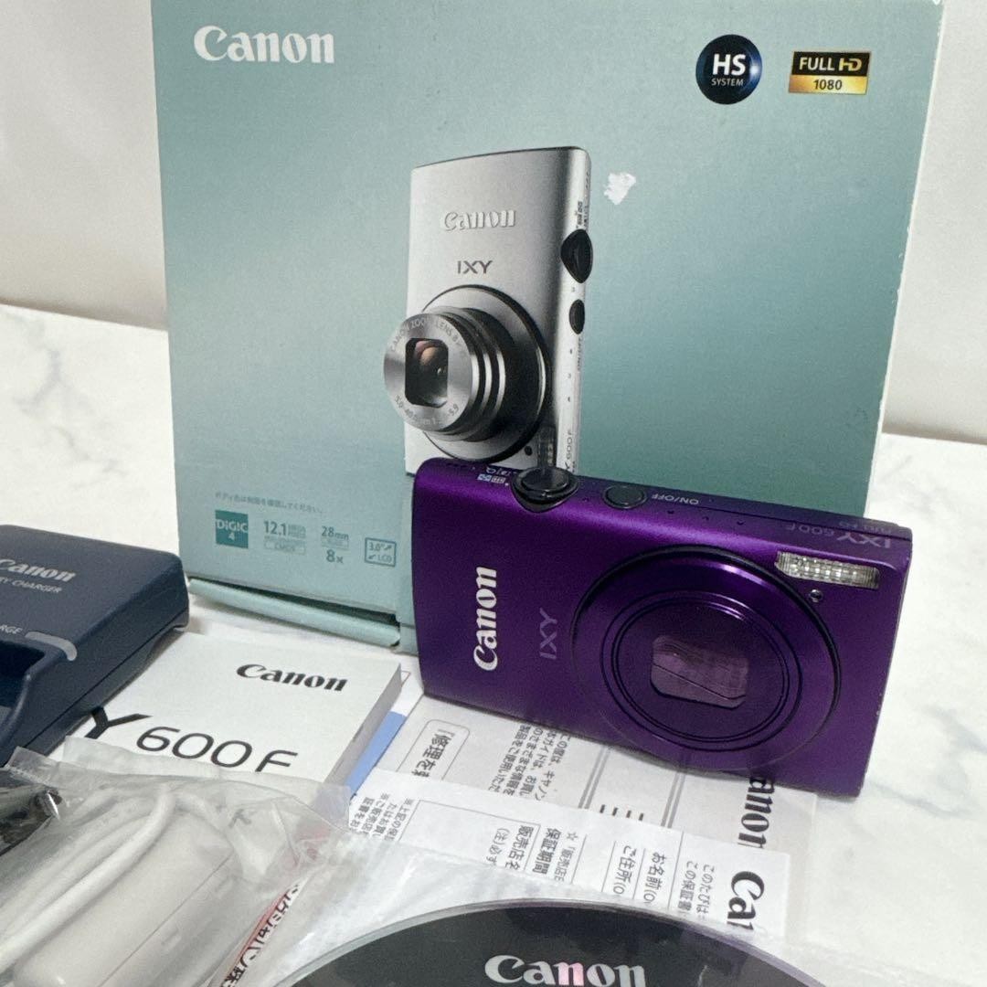 Canon IXY 600F Purple Compact Digital Camera Full HD with Accessories