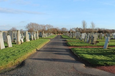 Foto 6x4 Monkton & Prestwick Joint Cemetery Prestwick \/NS3425 c2016