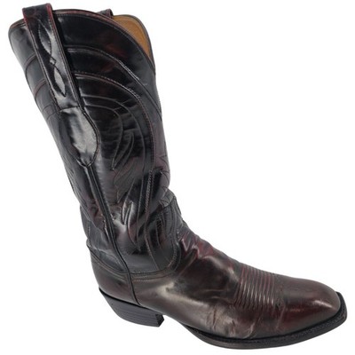 Lucchese Classics Handmade Black Leather Cowboy Boots USA Men’s 11 Est Lucchese Classics L818128 Soft Leather Black Western Cowboy  main image 3