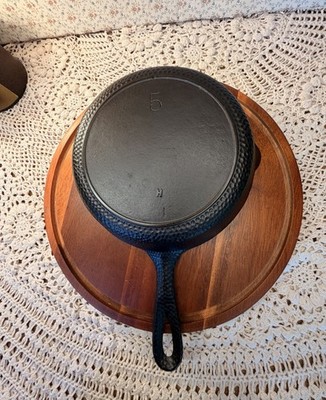 Rare Lodge #5 Hammered Single Notch Cast Iron Skillet Fully Restored - Sits Flat