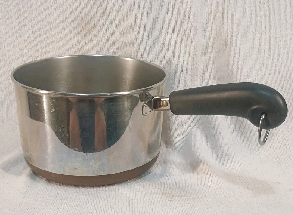 REVERE WARE 1801 3Qt. Sauce Pan Copper Bottom 👉No Lid👈 Clinton IL USA