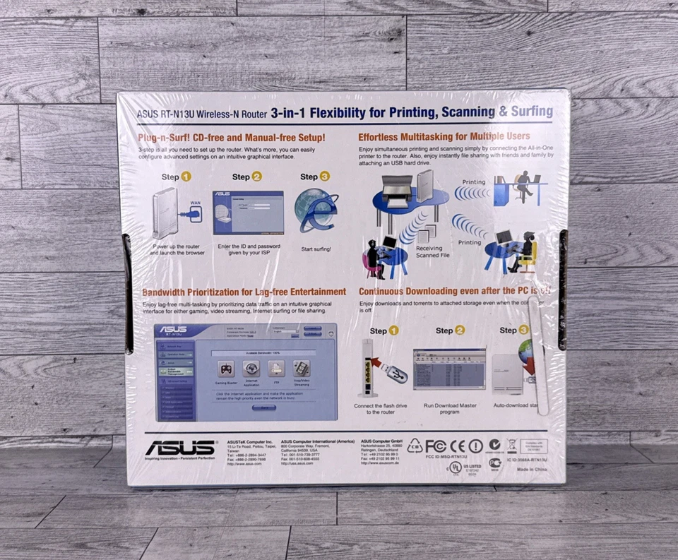 ASUS Wireless-N Router 300 Mbps SuperSpeed Model RT-N13U New In Box Sealed - Image 2 of 4
