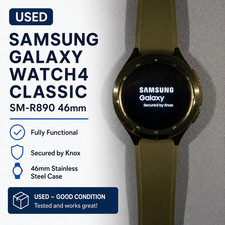Samsung Galaxy Watch4 Classic SM-R890 46mm Stainless Steel Case with Ridge-Sport