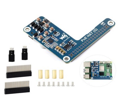 PoE HAT for Raspberry Pi 5/Compute Module 5, Power Over Ethernet HAT for Pi 5...
