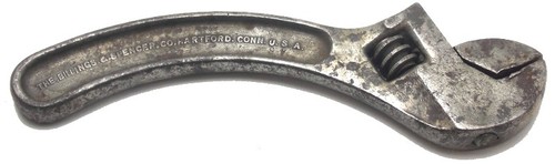 Vintage The Billings & Spencer 8" S Shaped Crescent Adjustable Wrench USA Used