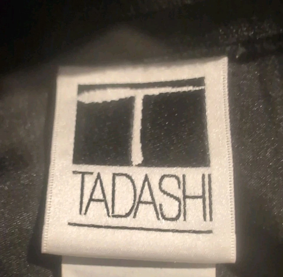 Tadashi Black Satin Maxi Skirt Size US 12 Formal Long Evening Cocktail HOCO Prom - Image 3 of 4