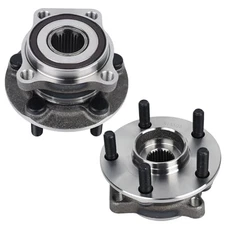 KUSATEC 513303 - Juego de 2 rodamientos de rueda delantera y conjunto de cubo 