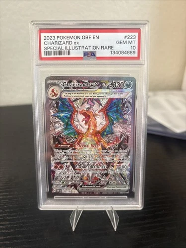 Pokemon 2023 Charizard ex 223/197 SIR Obsidian Flames GEM MINT PSA 10