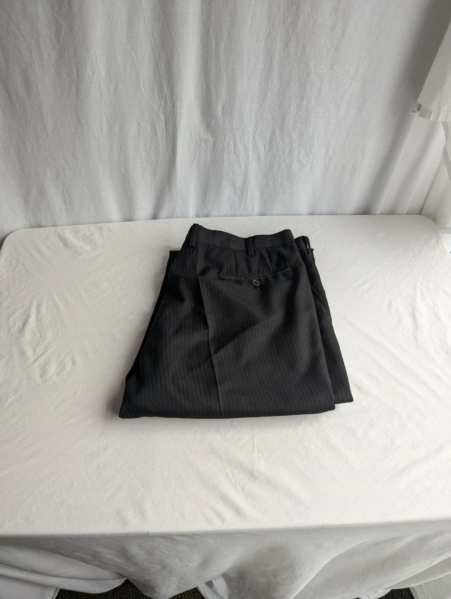 Pantalon Homme Taylor & Wright - Gris/Noir - Taille 32/31 - Occasion Très Bon État - Plissé